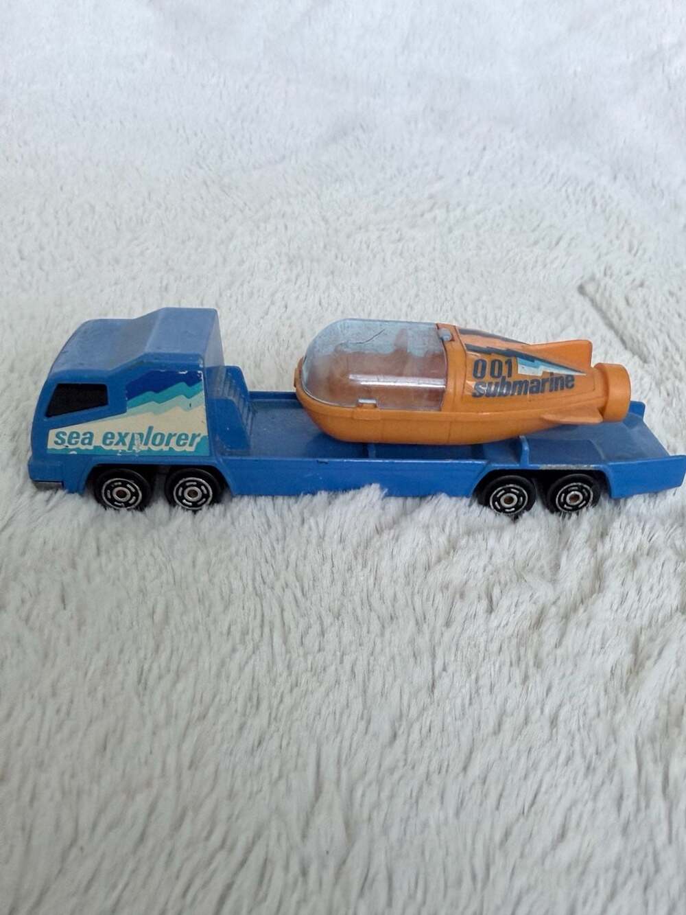 Vintage Majorette Sea Explorer 001 Submarine Transporter Diecast Truck